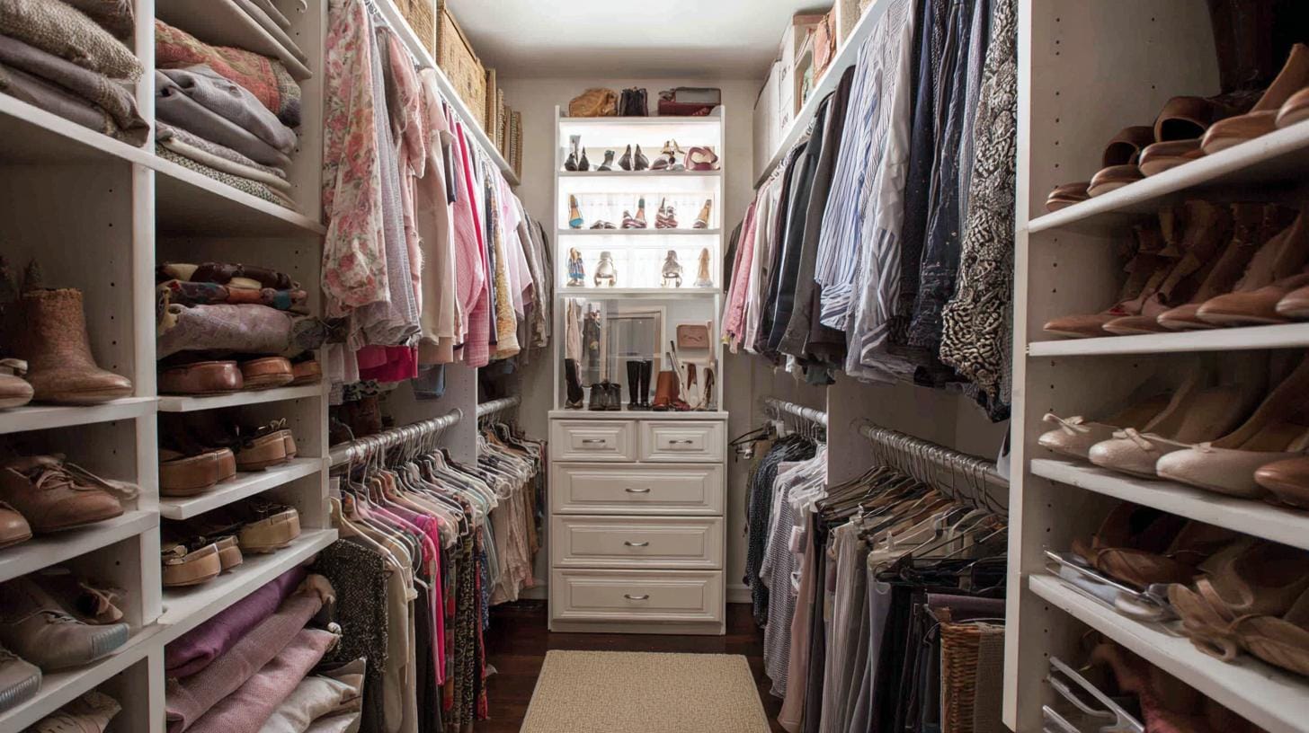 Нестандартные решения для маленькой гардеробной