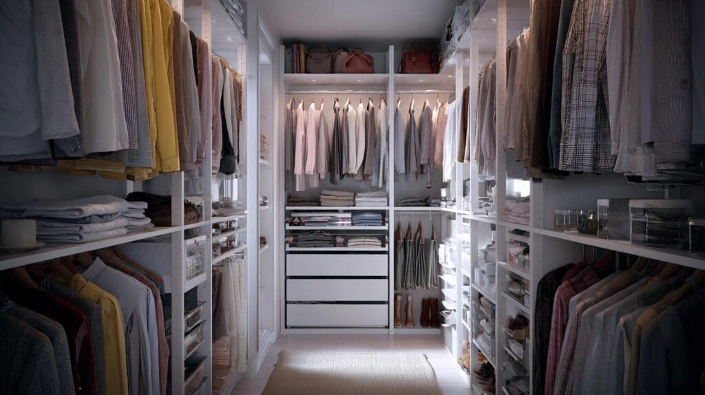 Новые идеи дизайна гардеробной для маленькой квартиры