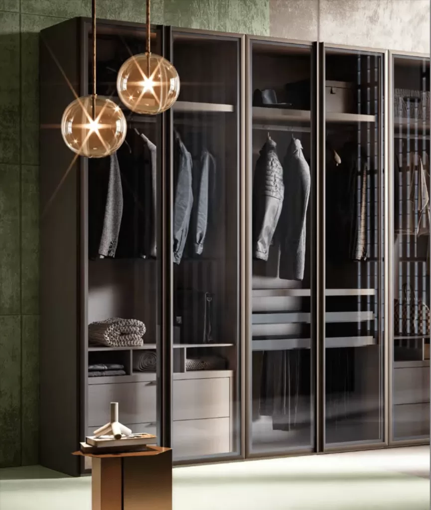 Светильники для гардеробной, двери гардеробной