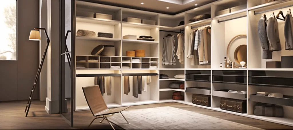 Подсветка в гардеробной, гардеробные системы