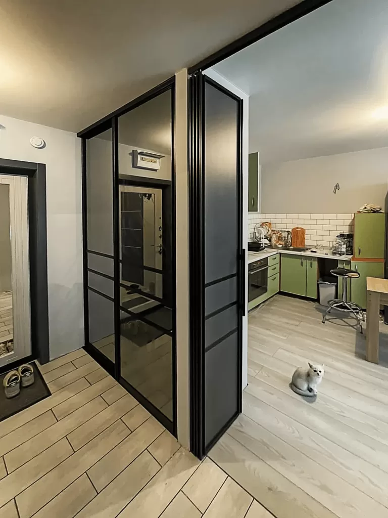 Гардеробная комната двери купе