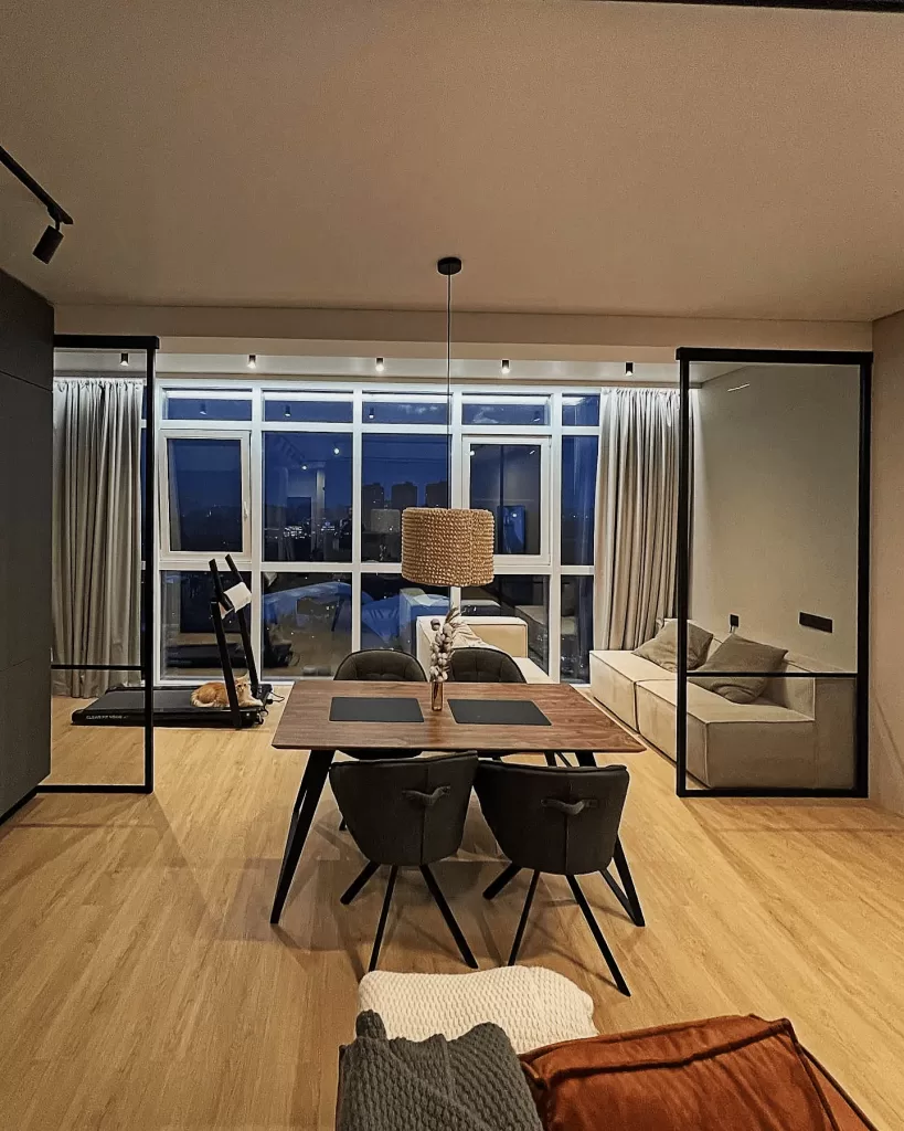 Гардеробная дверь на роликах без рельсов двери купе