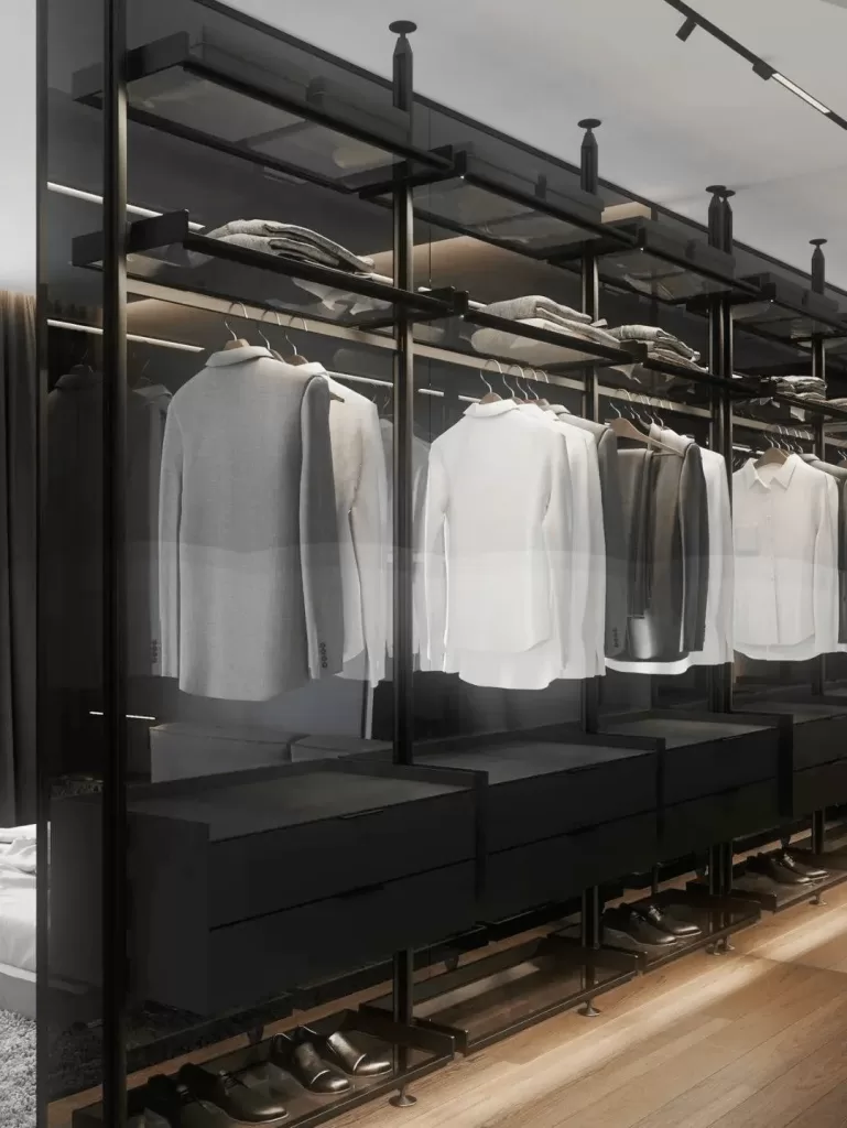 стильная гардеробная