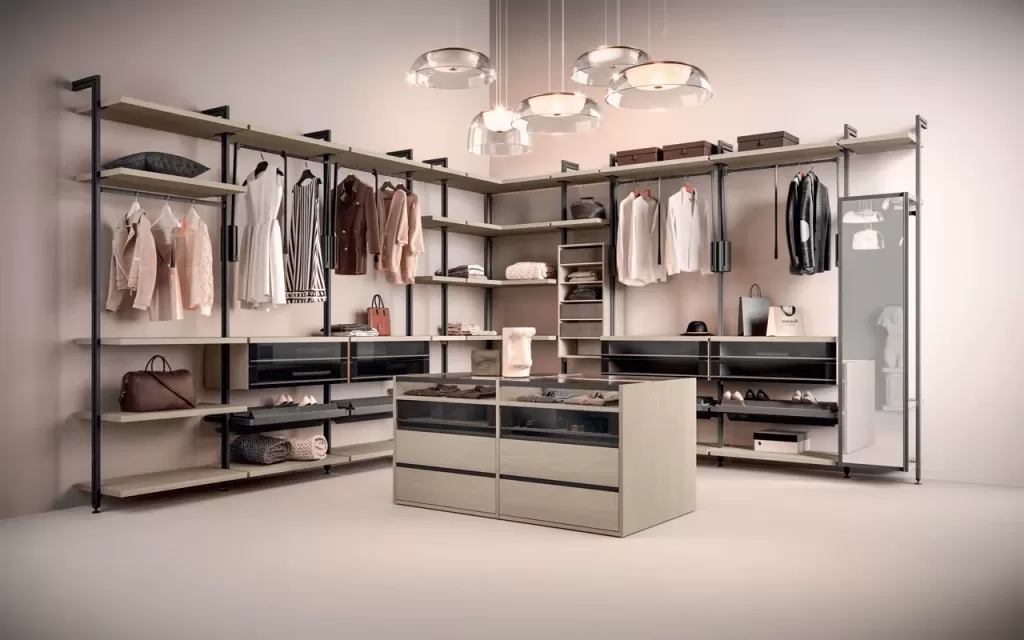 удобная гардеробная