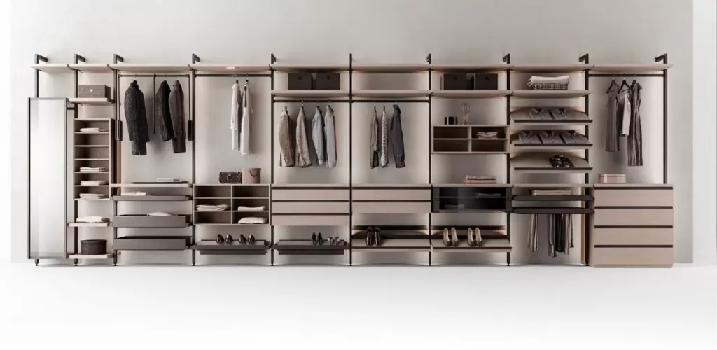 Модульная система хранения, система Стилос, Система для гардероба, план гардеробная