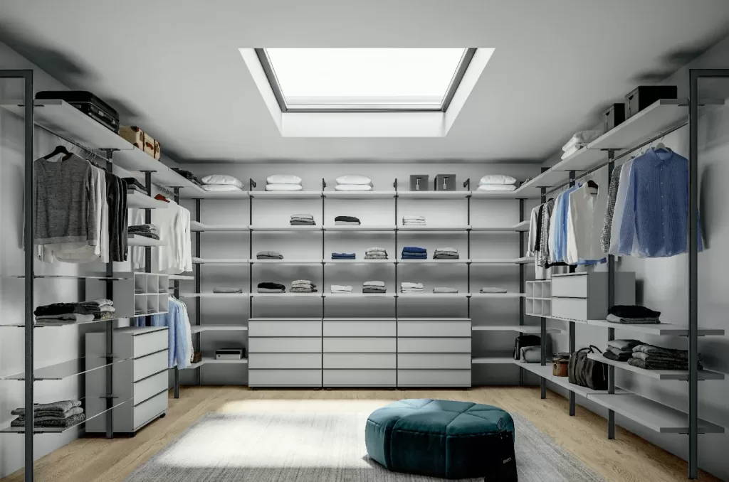 система Стилос, модульная система гардероба Stilos, Разделение гардероба, гардеробная вип купить в москве, гардеробная система