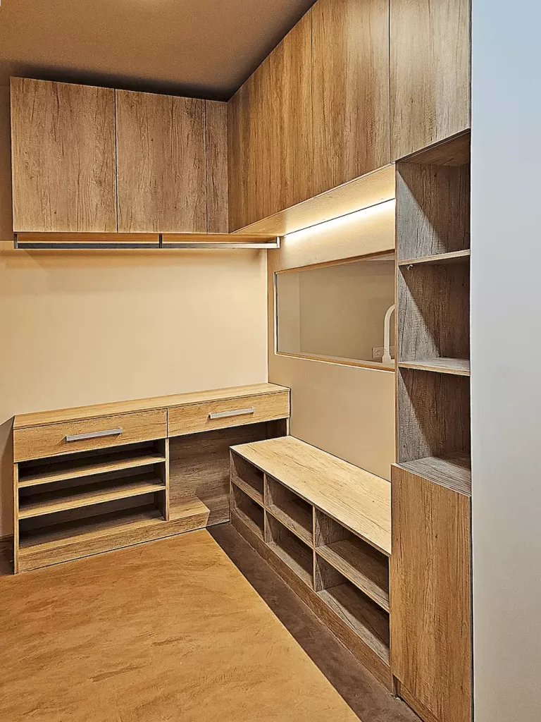 гардеробная комната на заказ по индивидуальным размерам