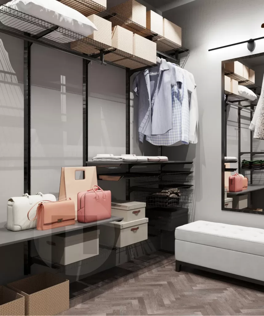 Уход и обслуживание сетчатых гардеробных систем.Советы по уходу и обслуживанию сетчатых гардеробных систем для сохранения их внешнего вида и функциональности.. Зачем нужна правильная чистка и какие мелочи обычно упускают? сетчатая система, гардеробная система