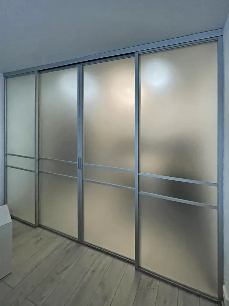 раздвижные двери без скрытой направляющей