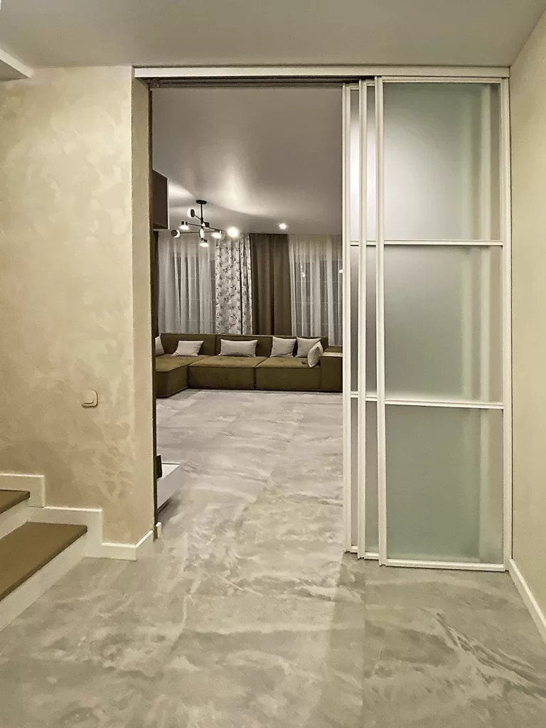 раздвижные двери без скрытой направляющей