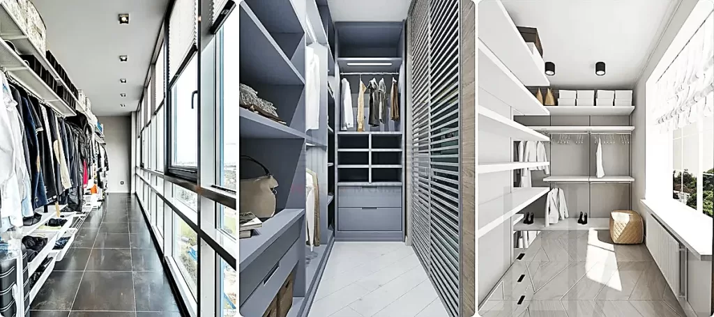 гардеробная на балконе