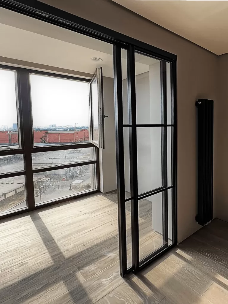 двери-купе для гардеробной без нижней направляющей