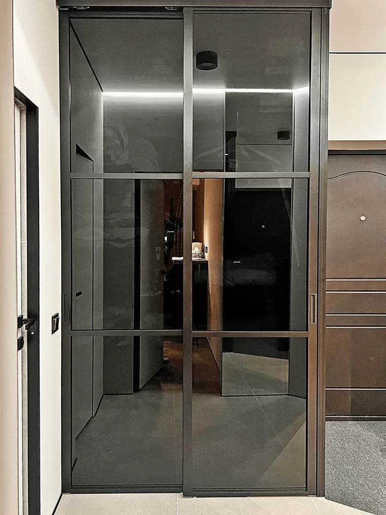 раздвижные двери без направляющих