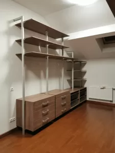 гардеробная на мансарде