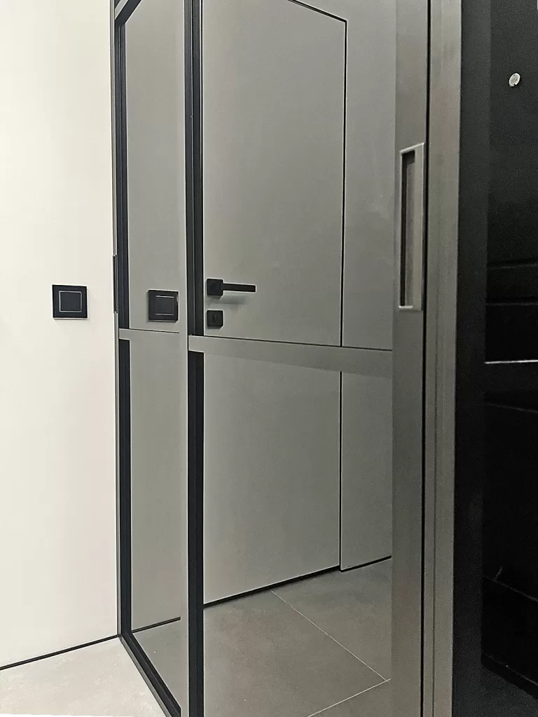 раздвижная дверь без направляющей, 