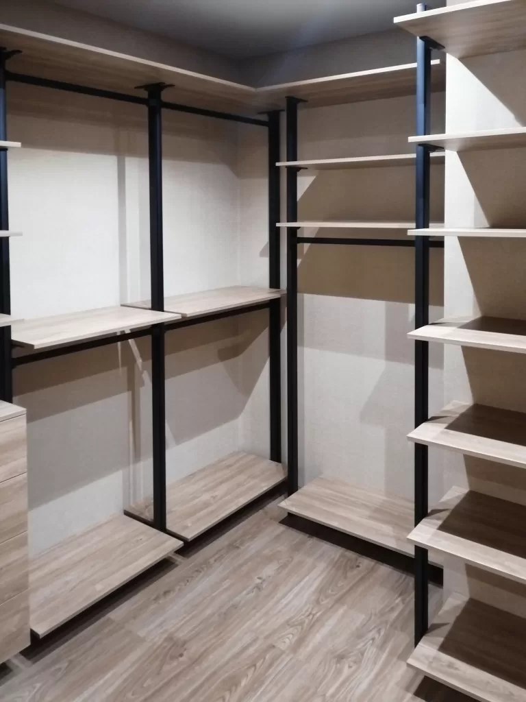 Угловая гардеробная система, гардеробная система СТИЛОС