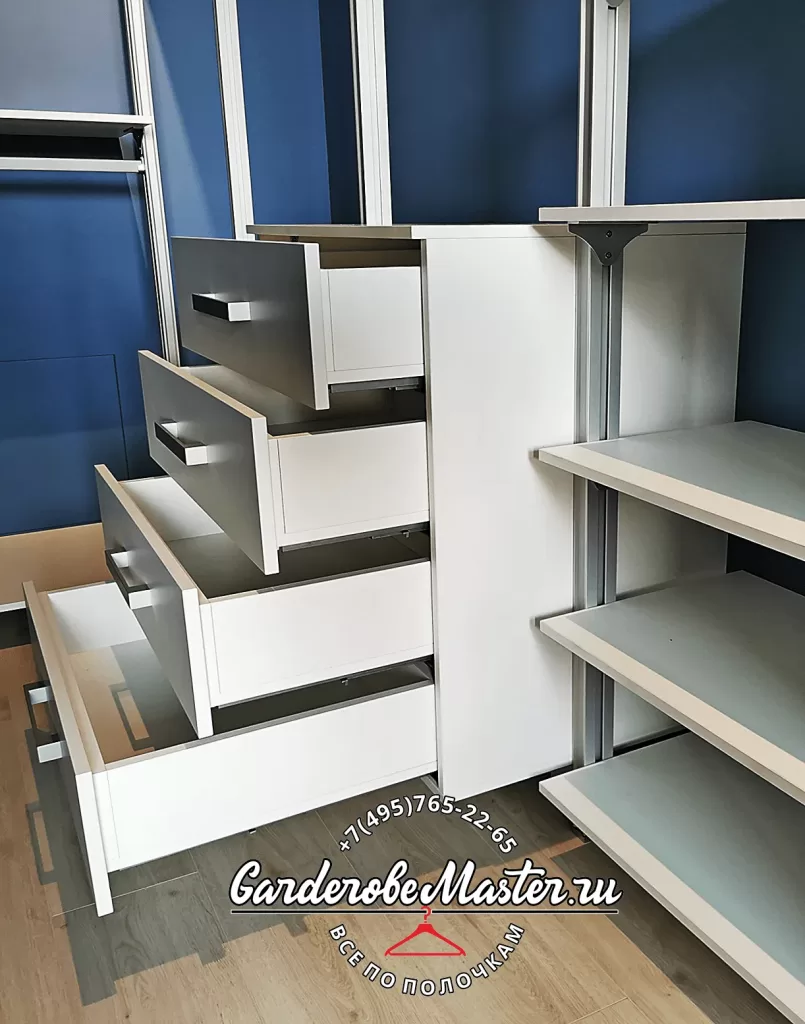 гардеробные на заказ по индивидуальным размерам москва