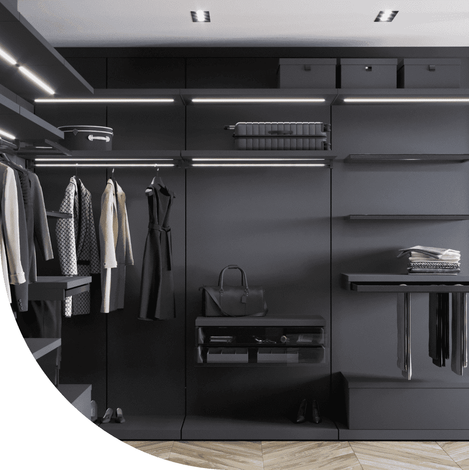 гардеробные, двери купе и перегородки в Москве на заказ