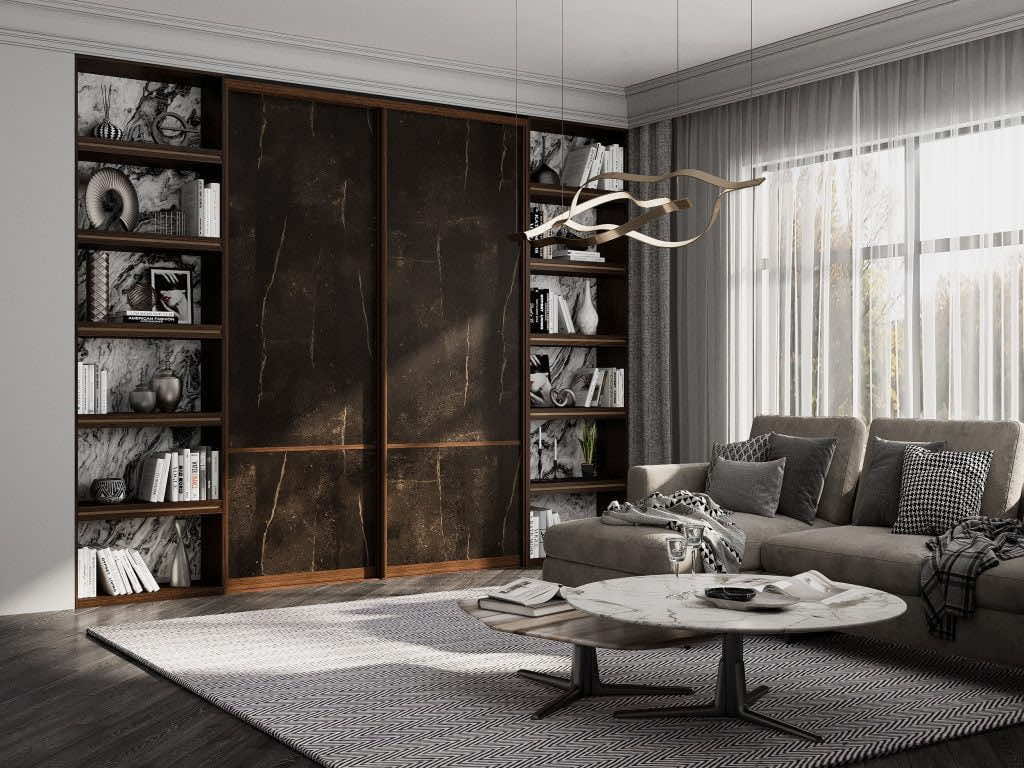 Шкаф-купе в библиотеку