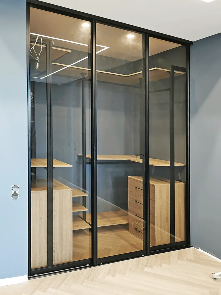 гардеробная архангельское, гардеробная система хранения Vitra Black 17