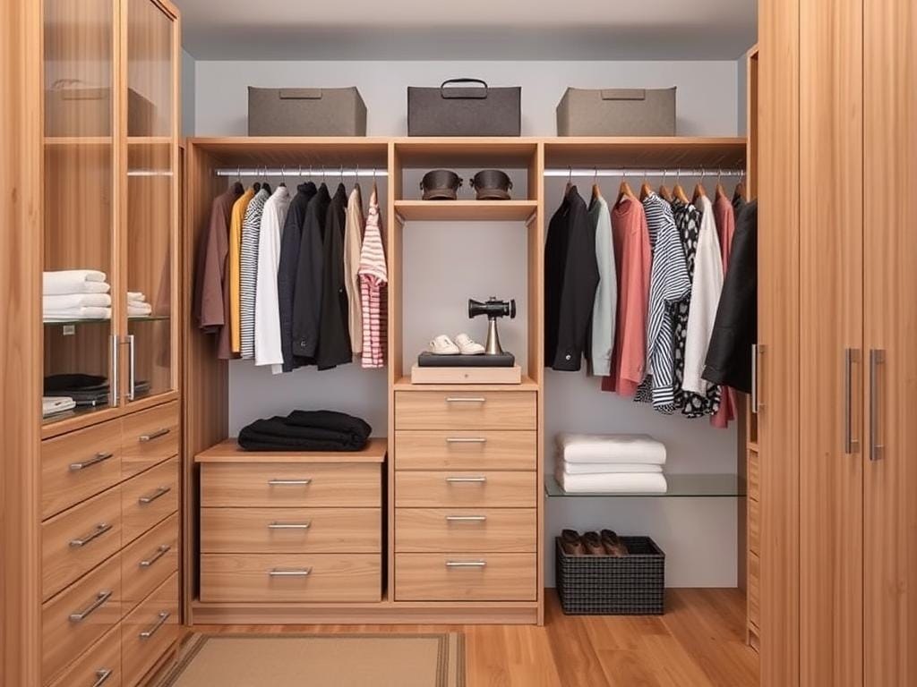 Об организации хранения внутри гардеробной