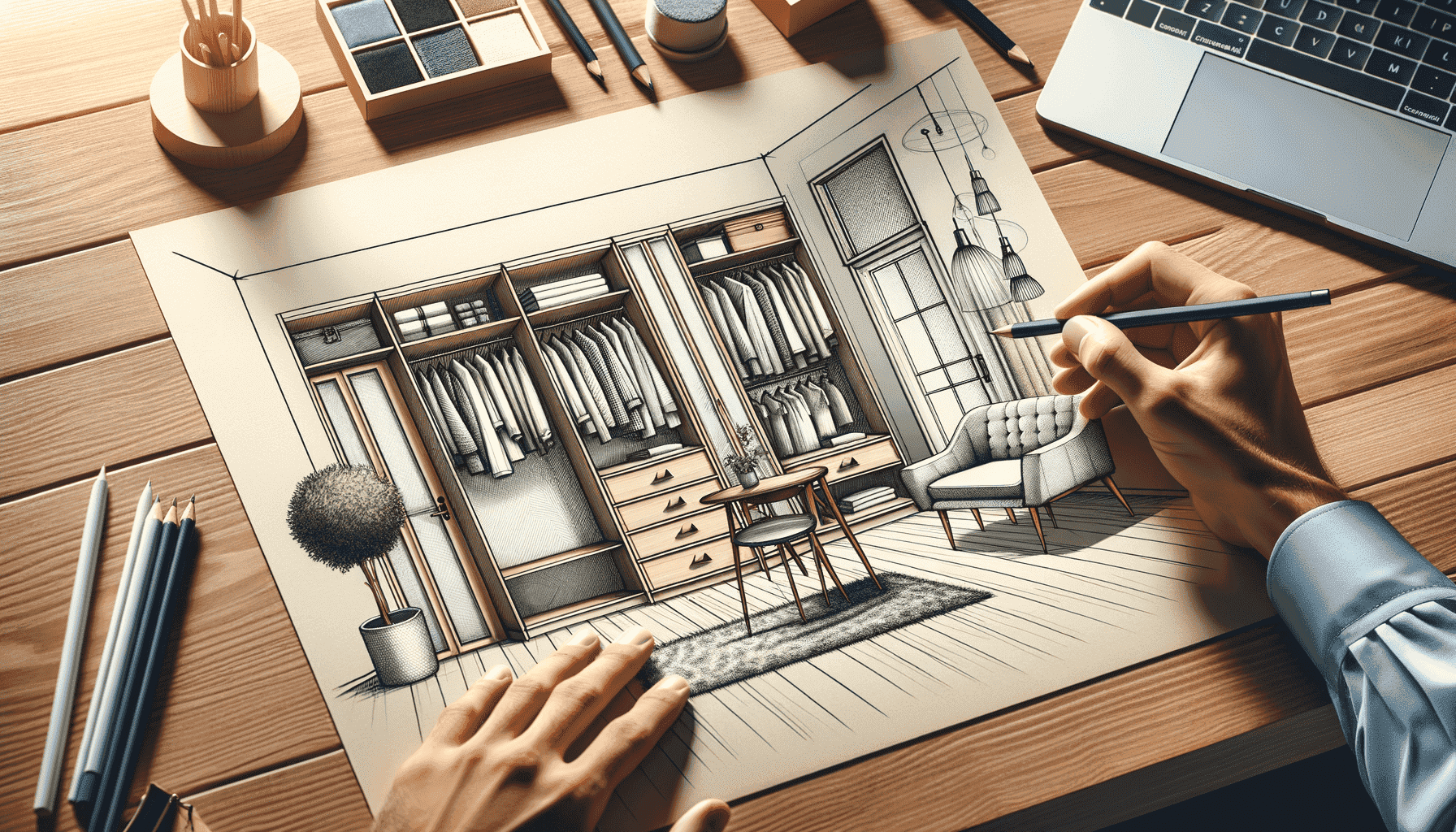 Гардеробные на мансарде