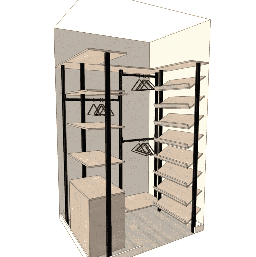 встраиваемые гардеробные