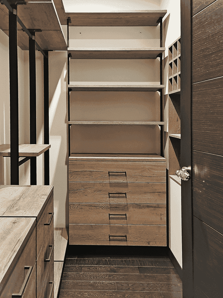 Гардеробная на заказ по индивидуальным размерам