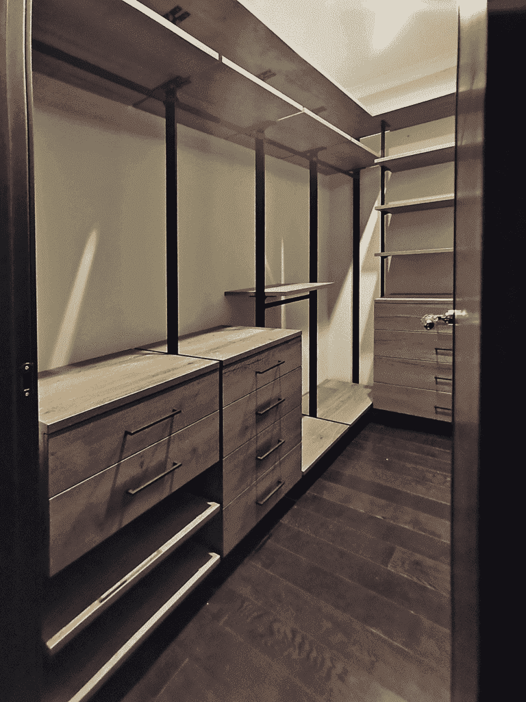 Гардеробная на заказ по индивидуальным размерам