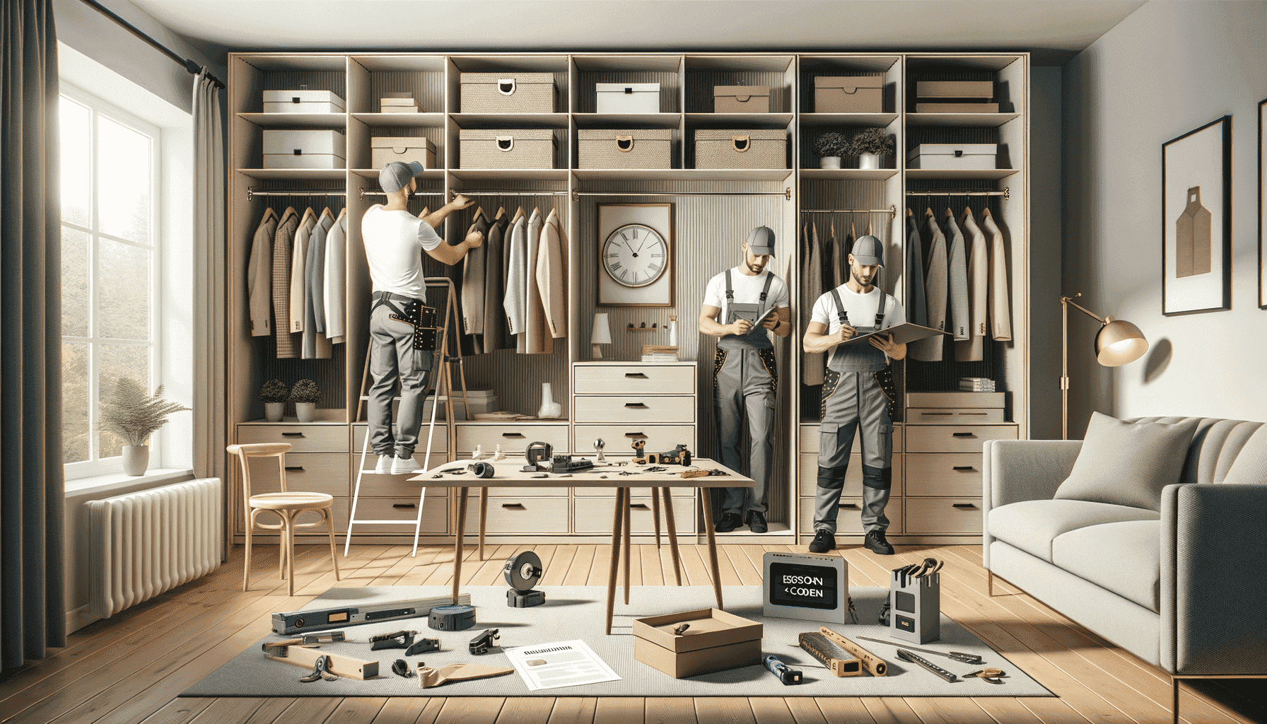 гардеробная комната под ключ