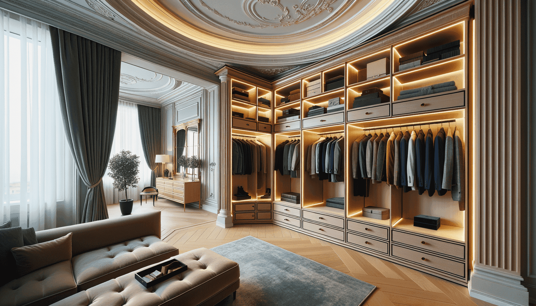 Гардеробная на заказ в Москве