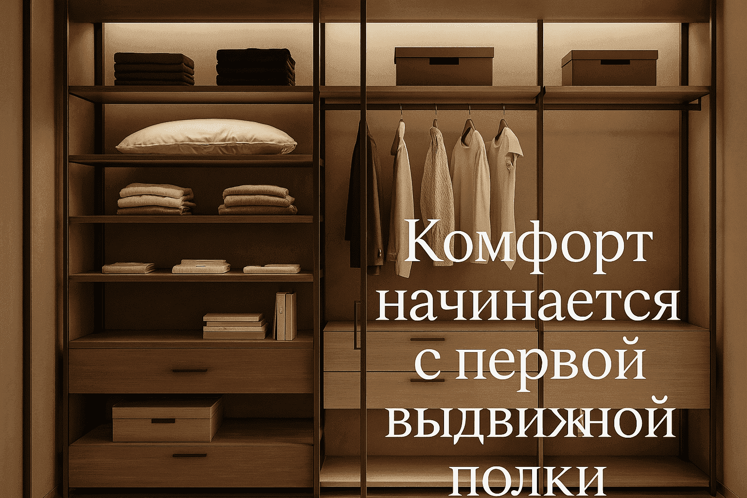 гардеробной полки