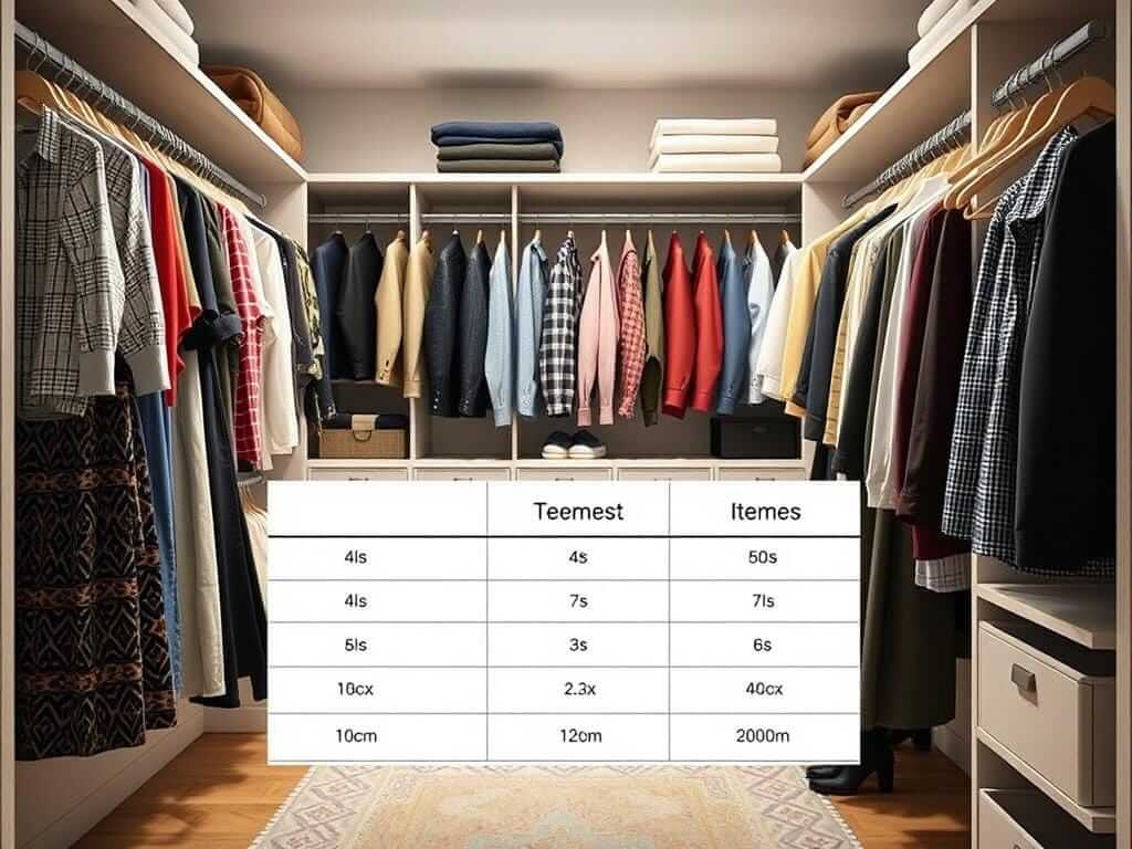 Гардеробная, в ней Вещи, к которым удобно тянуться — используются чаще. Таблица: Оптимальное размещение вещей в гардеробной комната