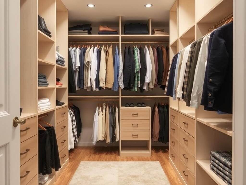 Гардеробная, в ней Комфорт — это когда не приходится думать, где искать рубашку. Практически о главном: что учитывают при планировке гардеробной комнаты Гардеробная, в ней Комфорт — это когда не приходится думать, где искать рубашку. Практически о главном: что учитывают при планировке гардеробной комнаты