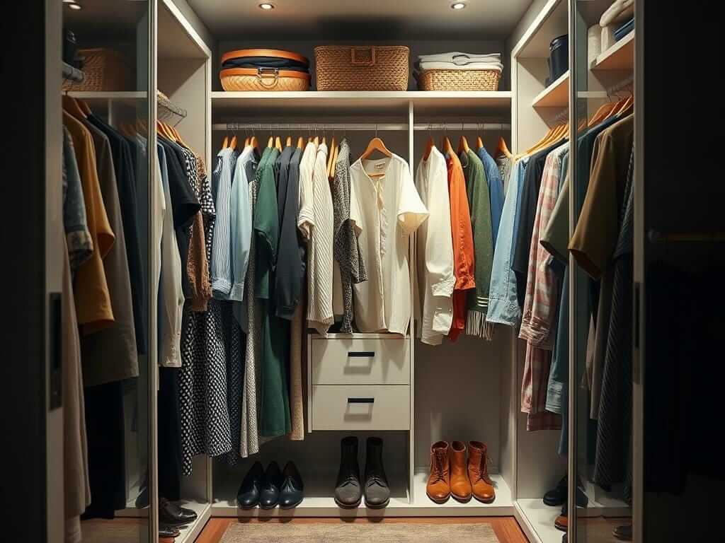 Гардеробная, в ней Если ваши вещи выглядят уставшими — это не их вина. Почему наши вещи выглядят уставшими?