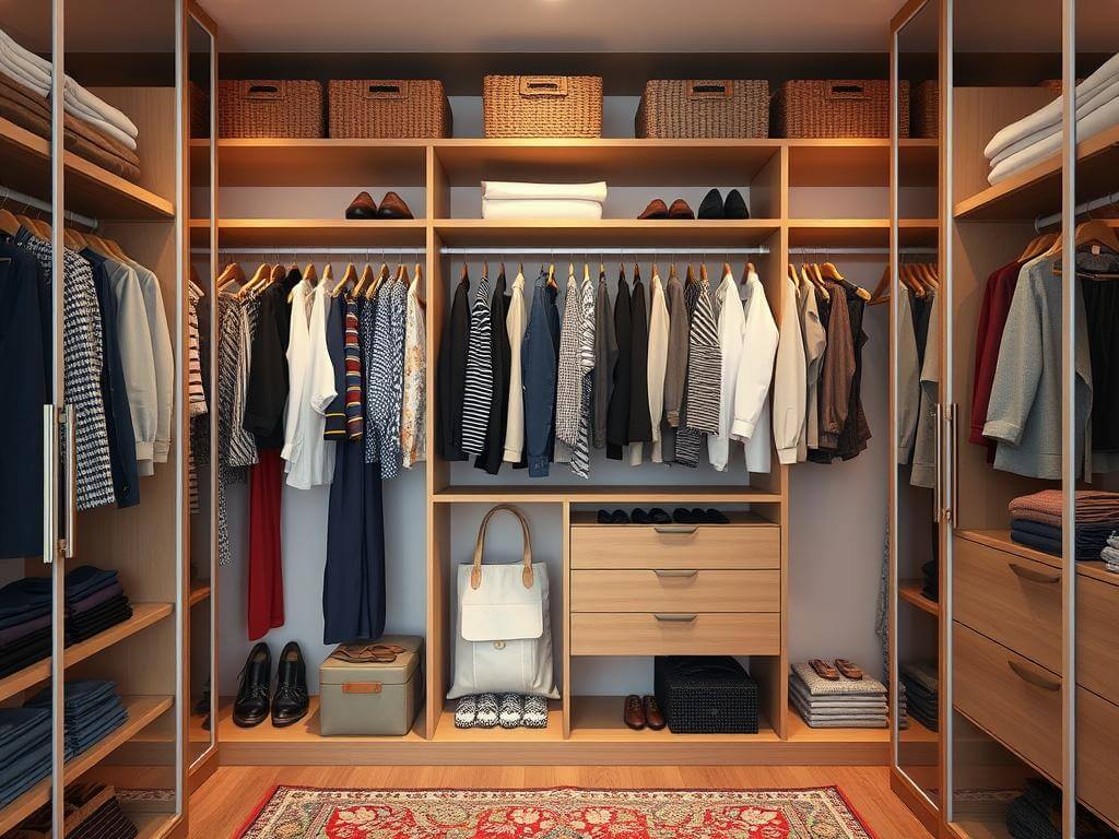 Гардеробная, в ней Одежда не просит многого. Только не быть смятой и забытой. Зачем нужны двери в гардеробную?