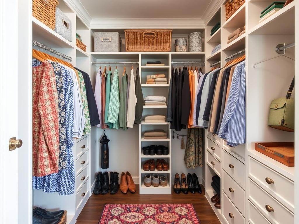 Гардеробная, в ней Хорошо организованное хранение делает больше, чем любой курс по эффективности. Появляется ощущение, что порядок — это личный союз с вещами, а не борьба с хаосом