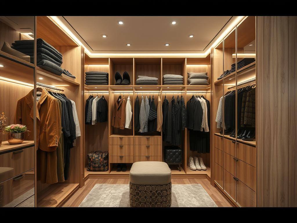 Гардеробная, в ней Сделать красиво — не сложно. Сложно сделать, чтобы работало. Гардеробные в Москве — вызов современности и ритма