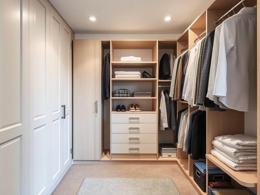 Гардеробная, в ней Комфорт — это когда не приходится думать, где искать рубашку. Что стоит учесть при выборе гардеробной системы Гардеробная