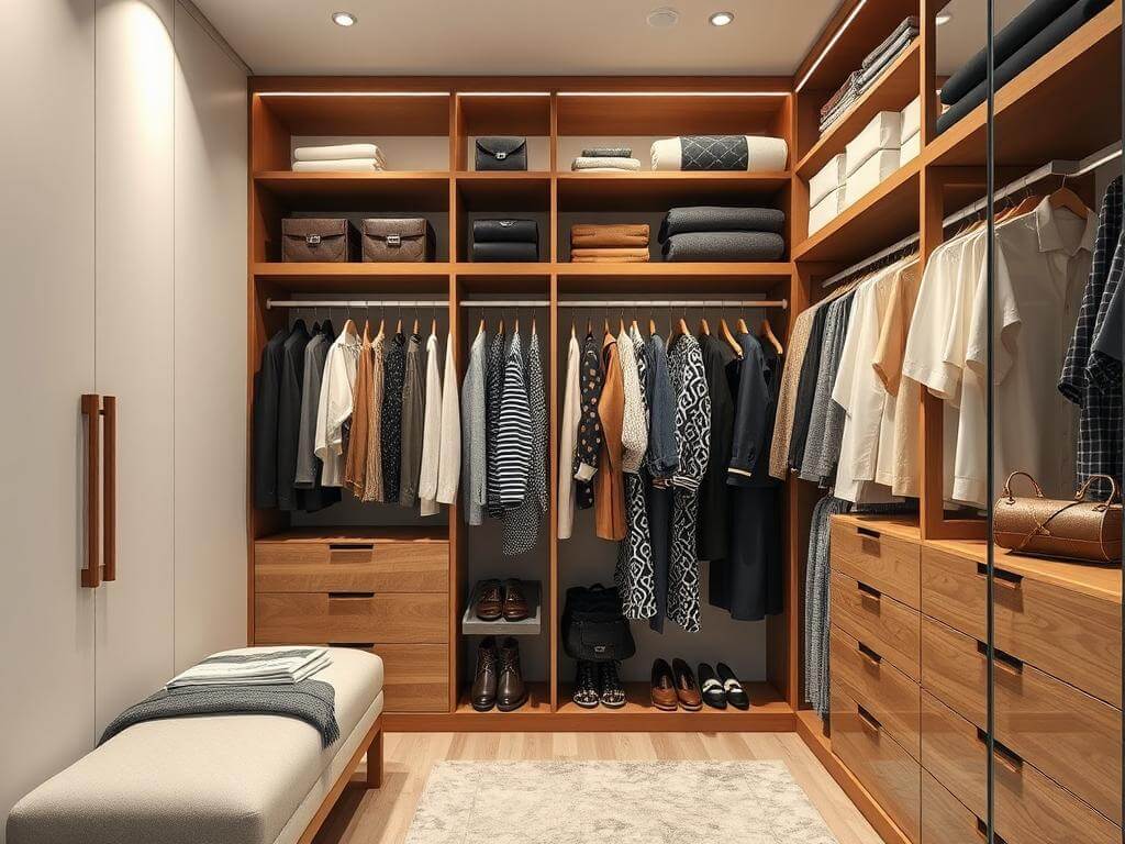 Гардеробная, в ней Хорошая система хранения — это когда вы вообще не думаете о ней. Где искать вдохновение и как не потерять душу гардеробной?