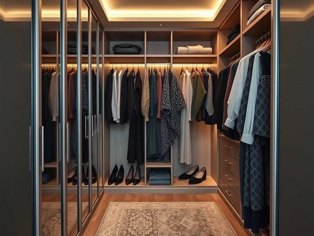 Гардеробная, в ней Вы потратили 800 000 ₽ на одежду. И ничего для места, где она живёт. Почему тратим на одежду много, а на гардеробную — почти ничего?