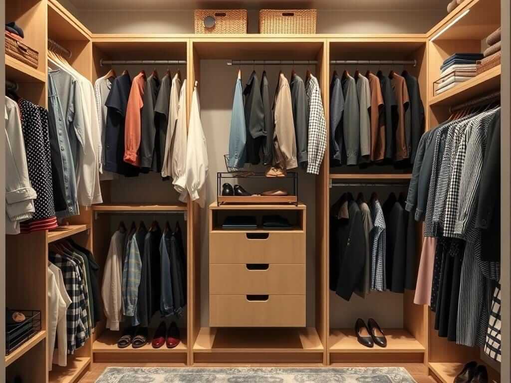 Гардеробная, в ней Вы не теряете вещи. Вы теряете энергию, пока их ищете. Пример структуры гардеробной системы: