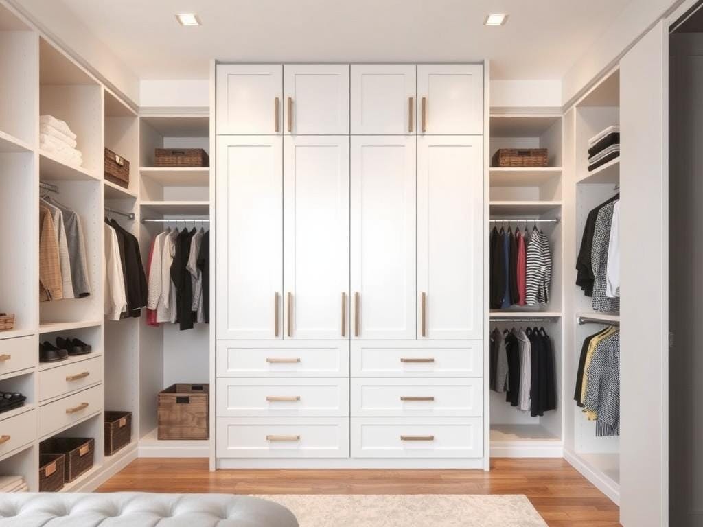 Гардеробная, Когда шкафы уже не справляются, грамотная система хранения решает проблему.. Гардеробная в спальне или отдельная комната: что выбрать?