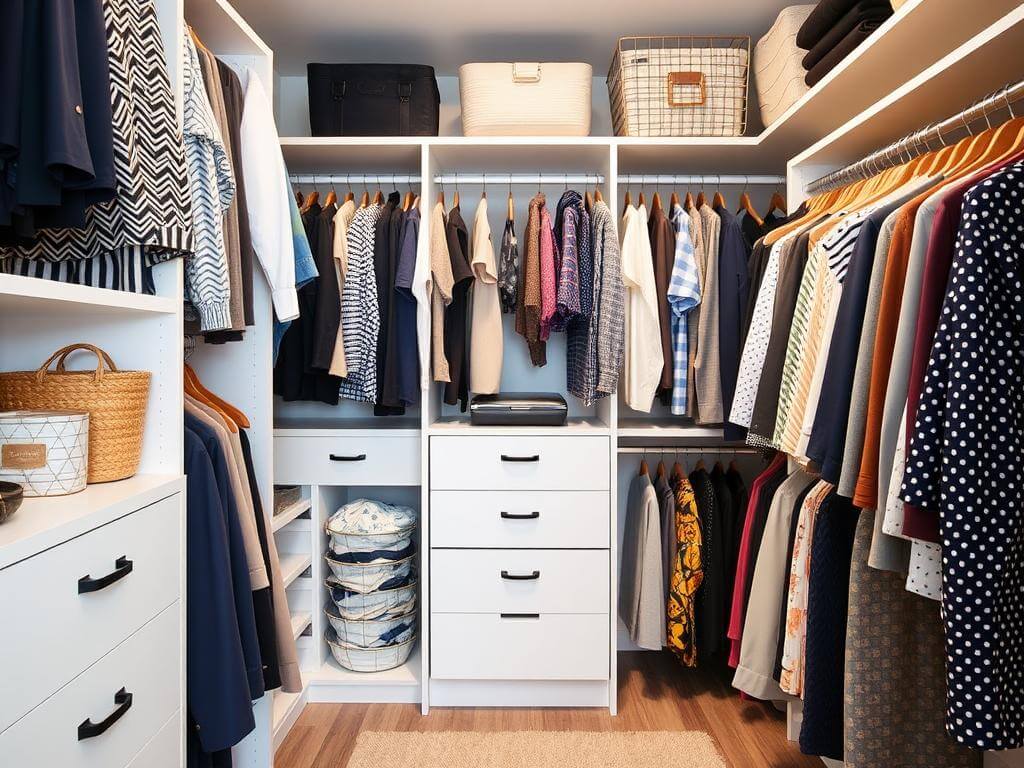 Гардеробная, в ней Хорошая система хранения — это когда вы вообще не думаете о ней. Лайфхак по организации, который меняет всё