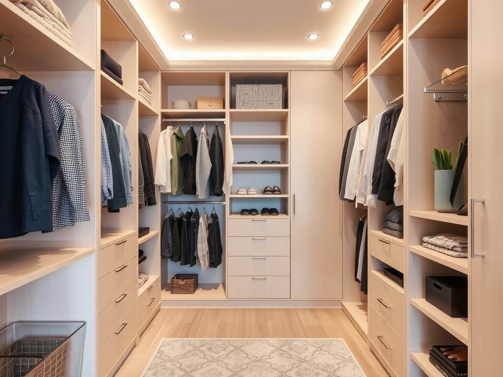 Гардеробная, в ней Хорошая система хранения — это когда вы вообще не думаете о ней. Почему нам нужна гардеробная, а не просто шкаф?