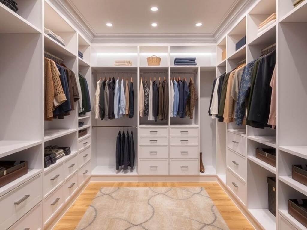 Гардеробная, в ней Хорошая система хранения — это когда вы вообще не думаете о ней. Гардеробная на заказ: почему стоит задуматься именно о ней