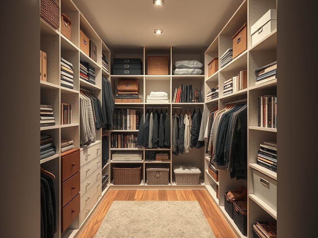 Гардеробная, в ней Хранение без системы — как архив без алфавита. Почему хранение без системы — это всегда провал