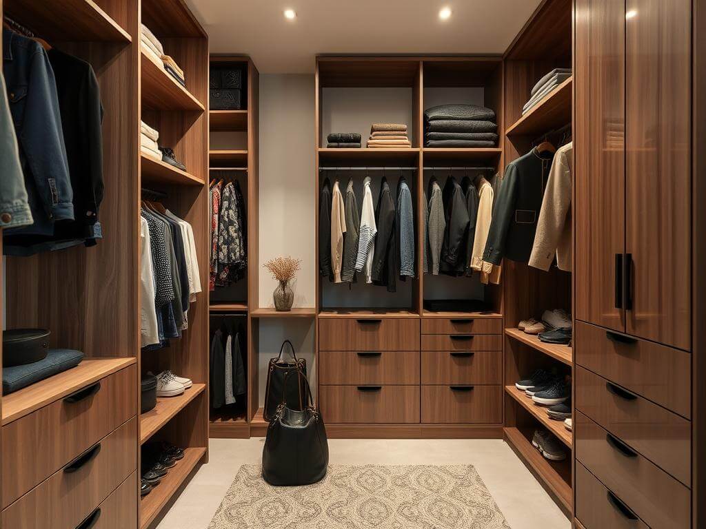 Гардеробная, в ней Хранение — это не “дополнение”. Это основа повседневного удобства. Пространство и эргономика: почему важно продумывать каждый сантиметр