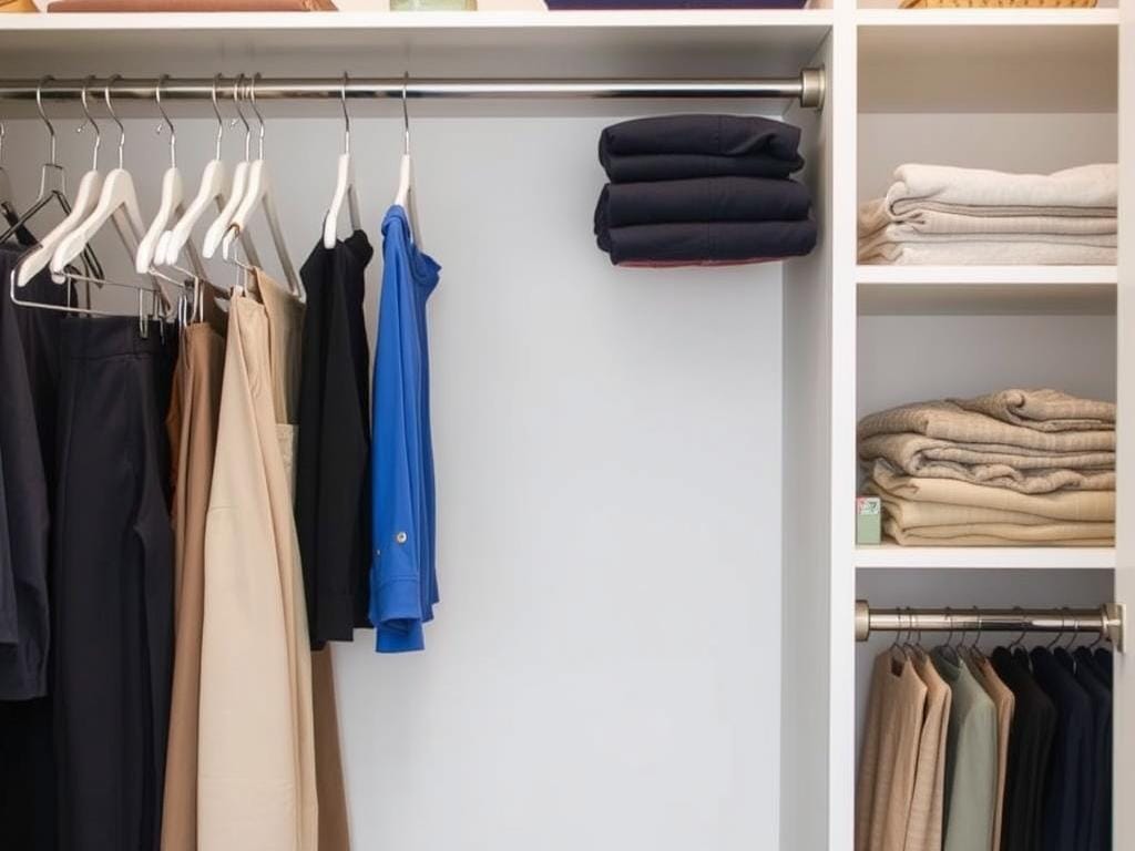 Гардеробная, Хранение брюк: на вешалках с зажимами или выдвижных полках со штангами.. Гардеробная и её роль в нашей жизни: больше, чем просто шкаф