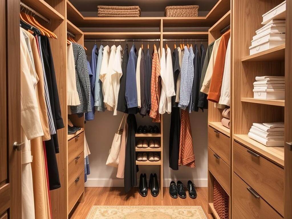 Гардеробная, в ней Хорошая система хранения — это когда вы вообще не думаете о ней. Что значит «хорошая» гардеробная система?